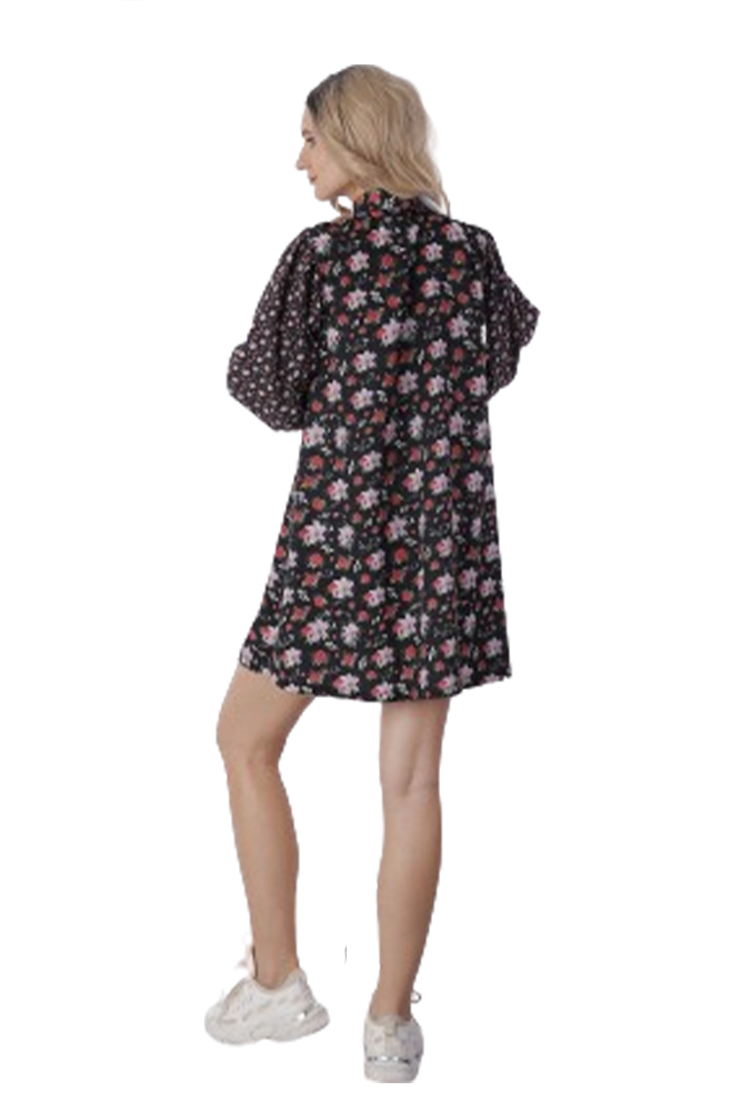 Floral Printed Mini Dress