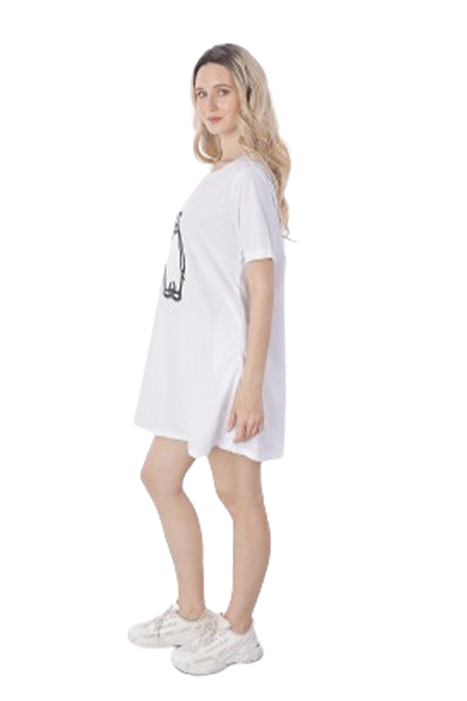 Penguin Embroidered Dress