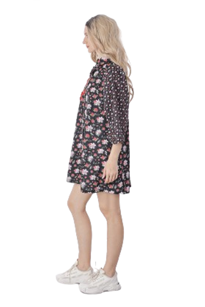 Floral Printed Mini Dress