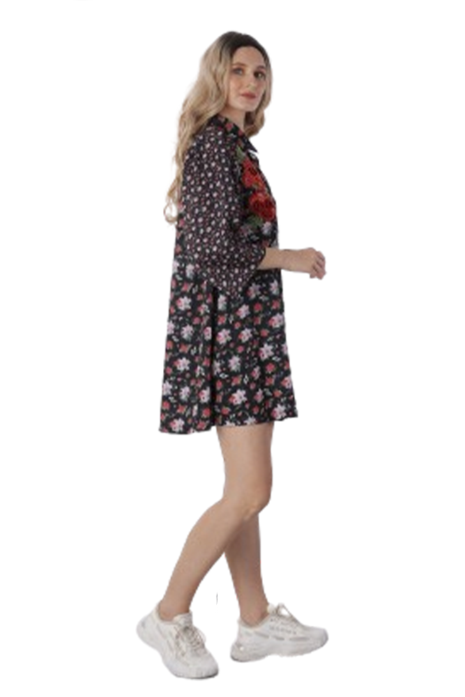 Floral Printed Mini Dress