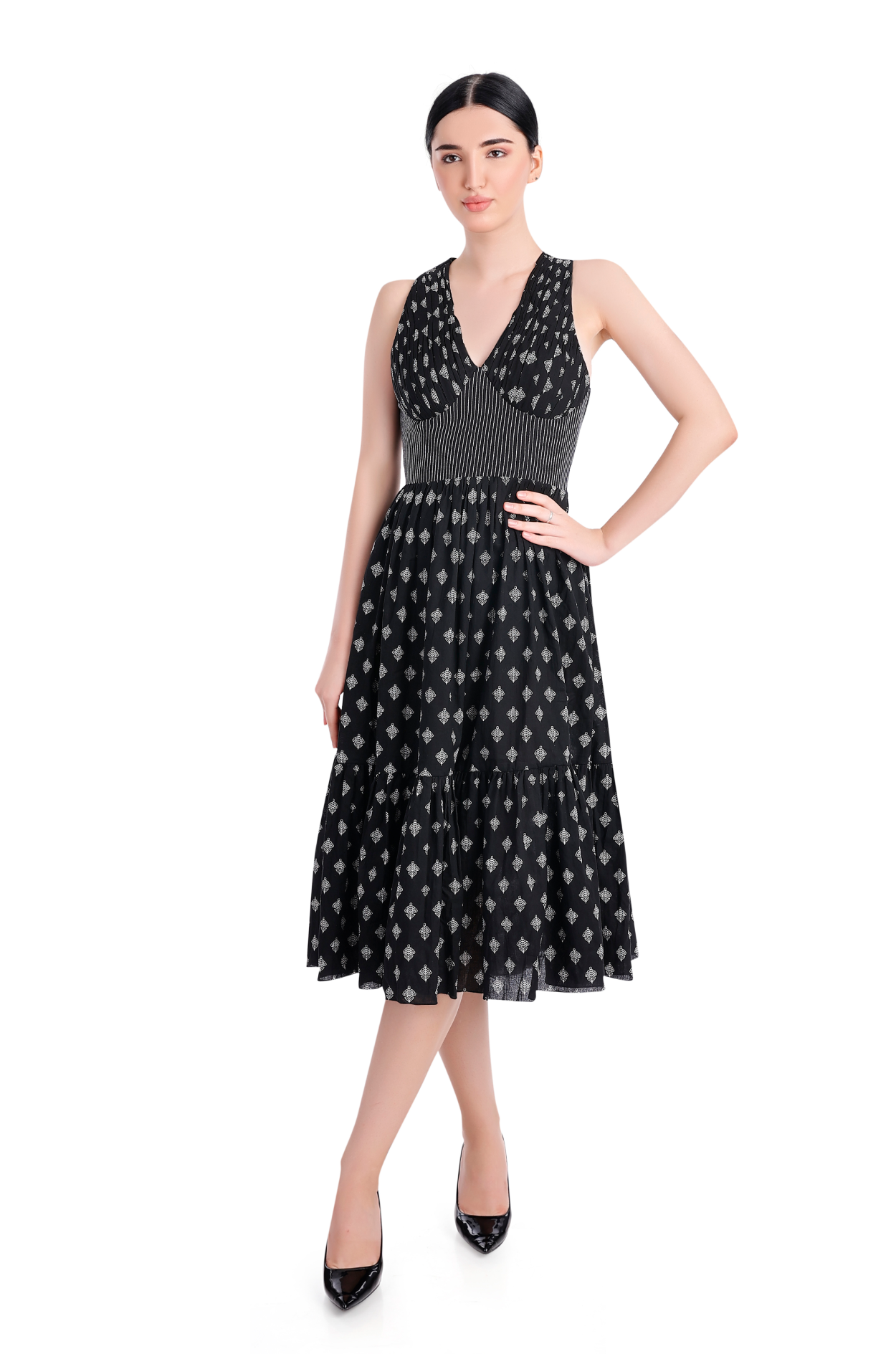 Maxi Dress with Cross Back