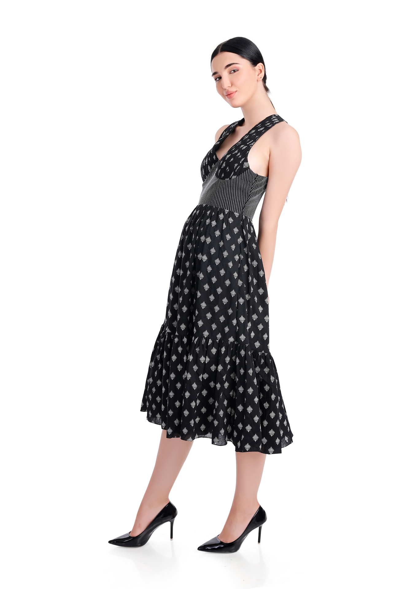 Maxi Dress with Cross Back