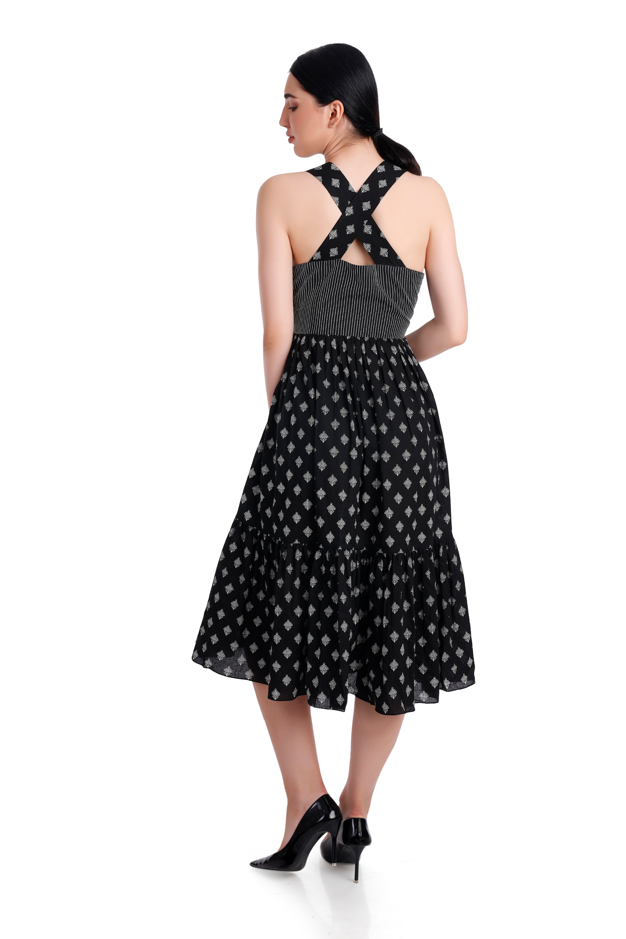 Maxi Dress with Cross Back