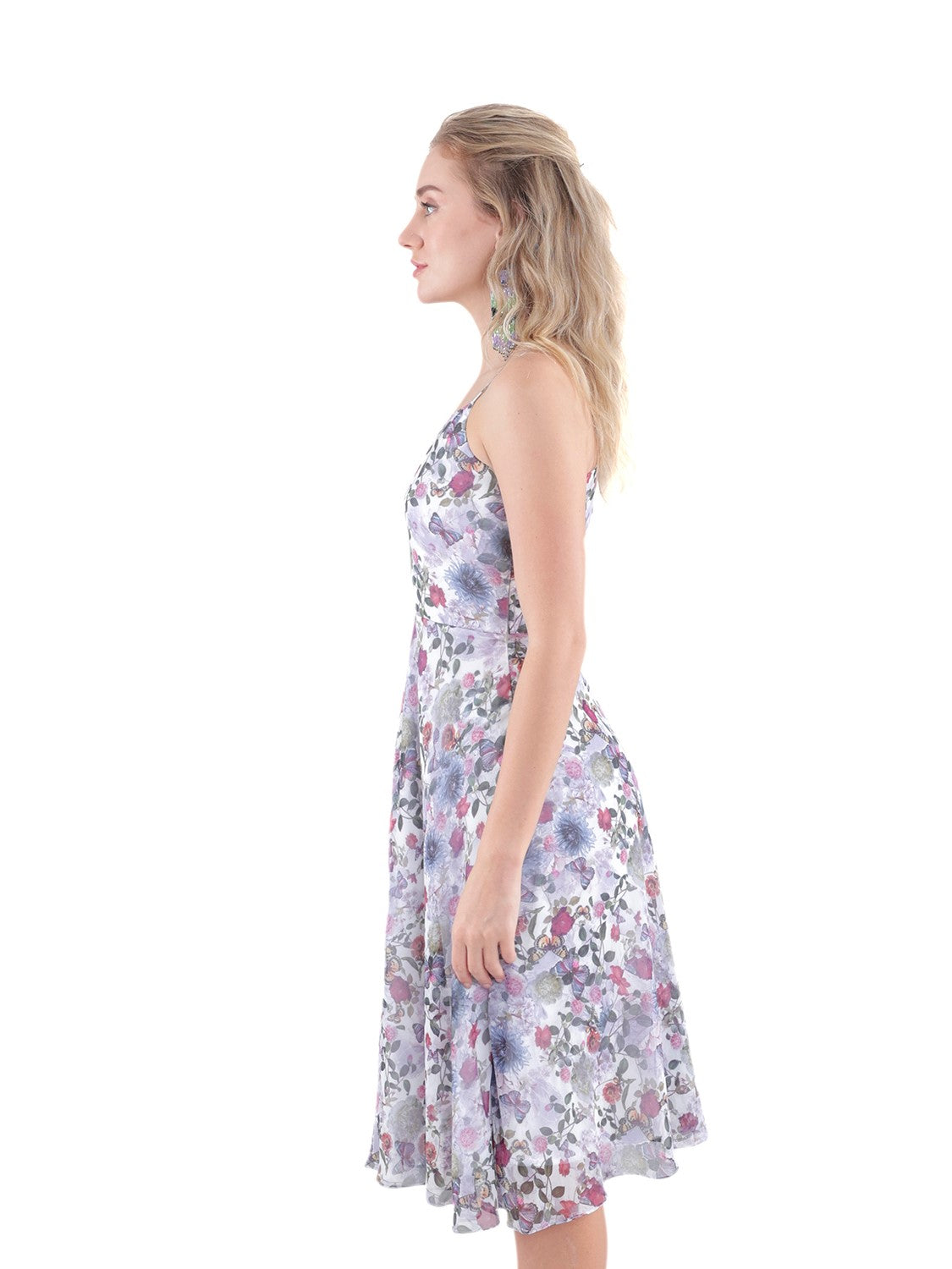 Floral Printed A-Line Dress