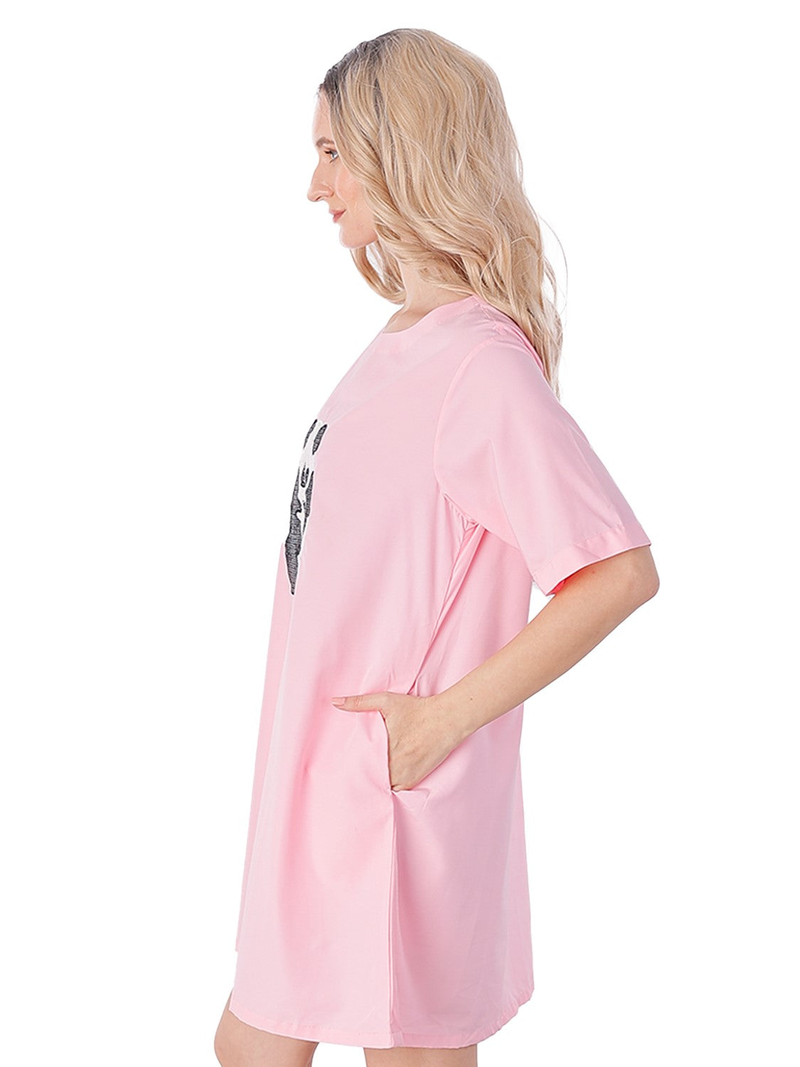 Panda Embroidered Dress