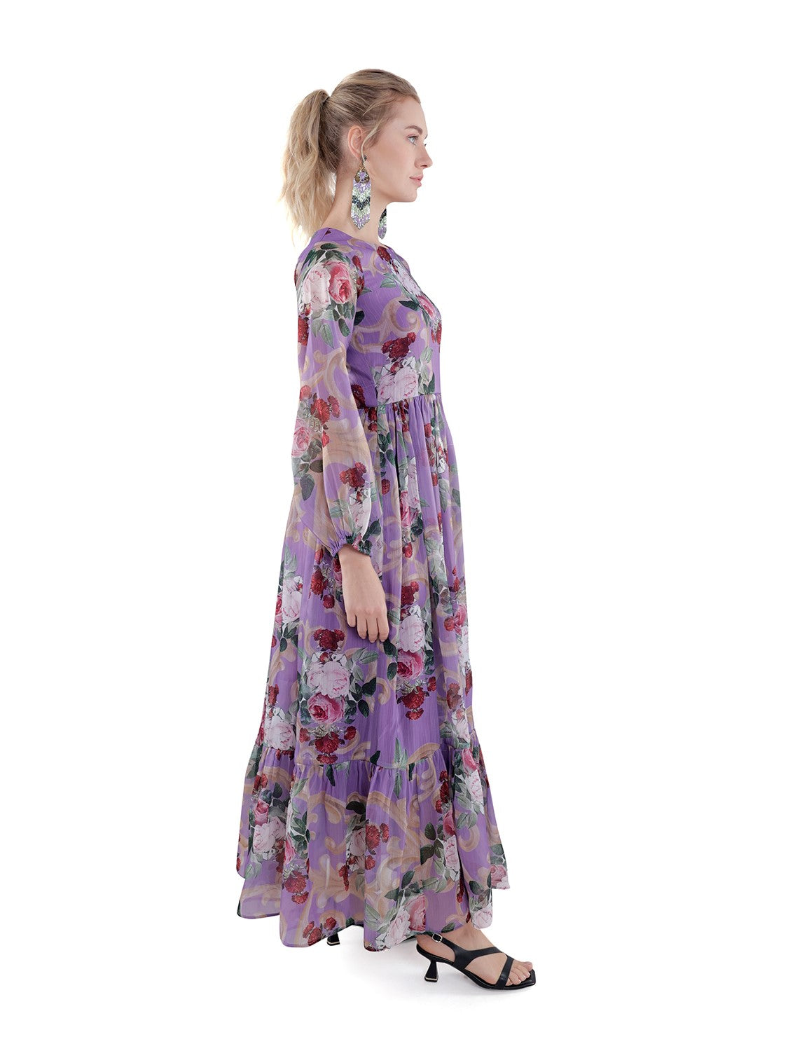 Floral Tiered Maxi Dress