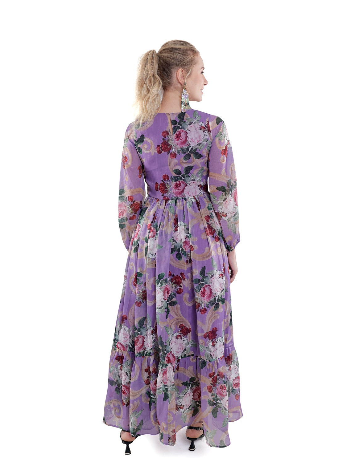 Floral Tiered Maxi Dress