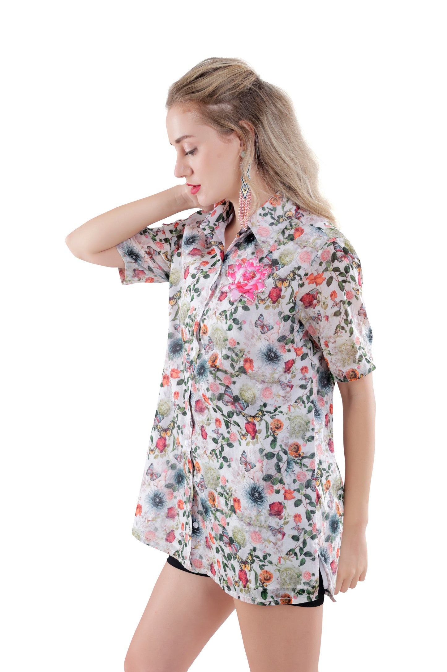 Flora Printed Short Sleeve Shirt