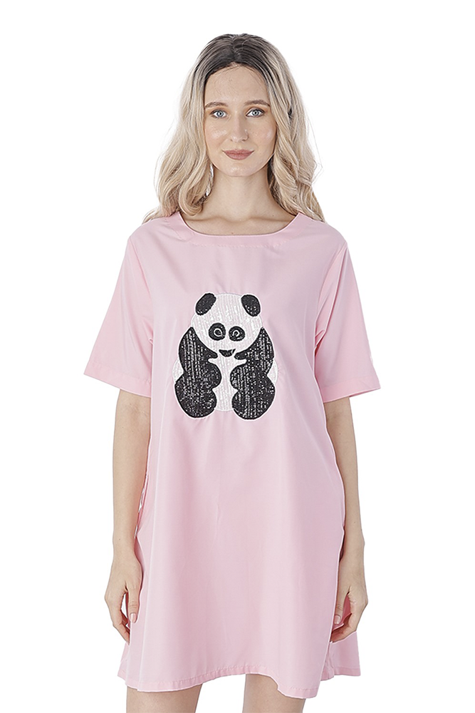 Panda Embroidered Dress