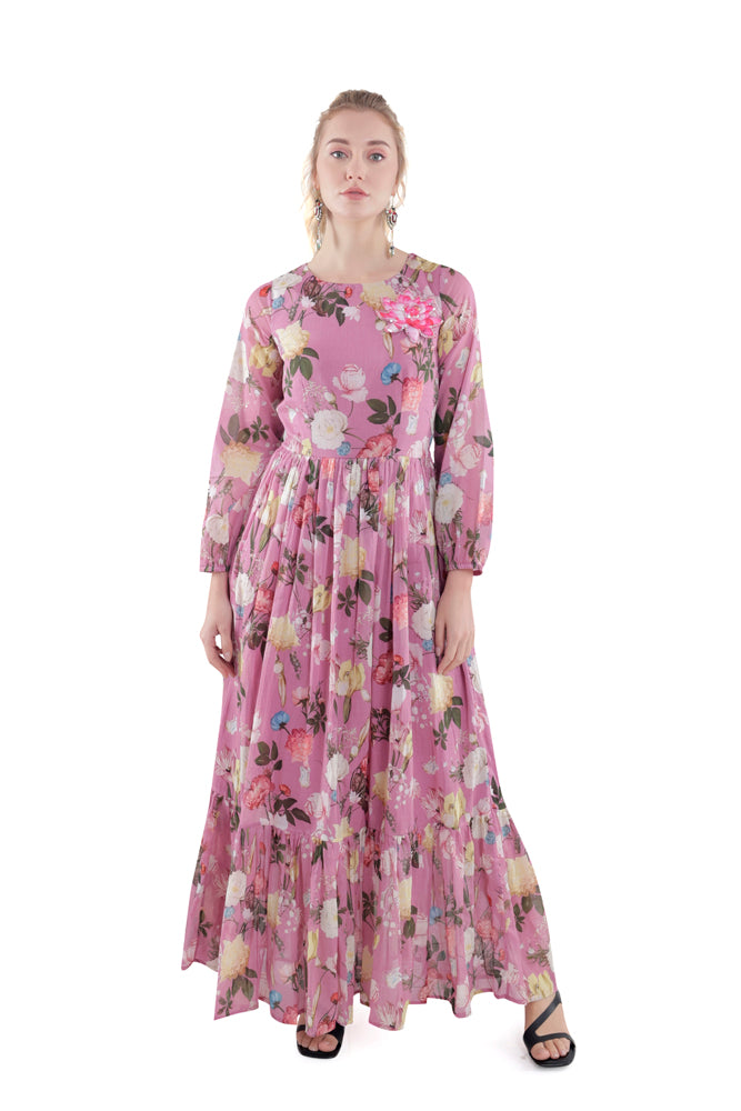 Azalea Printed Maxi Dress