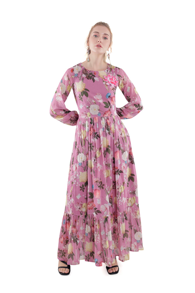 Azalea Printed Maxi Dress