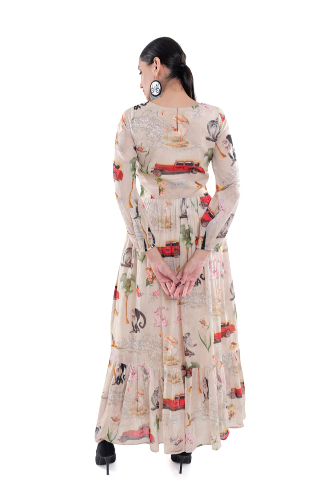 Fauna Printed Maxi Dress