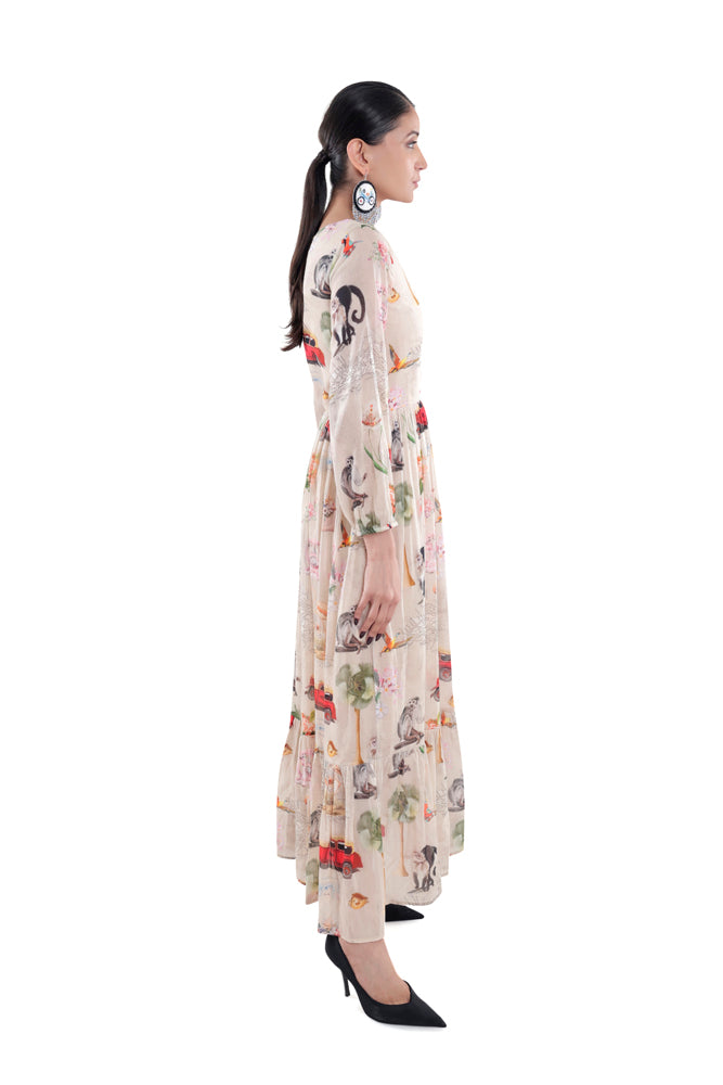 Fauna Printed Maxi Dress