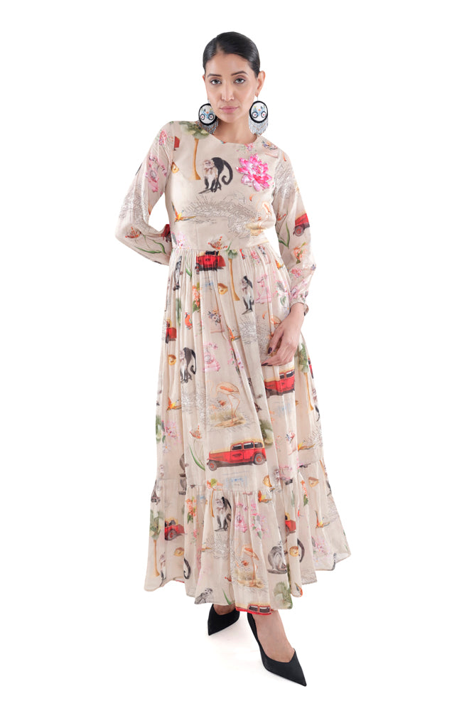 Fauna Printed Maxi Dress