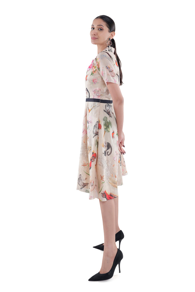 Fauna Printed Midi Dress