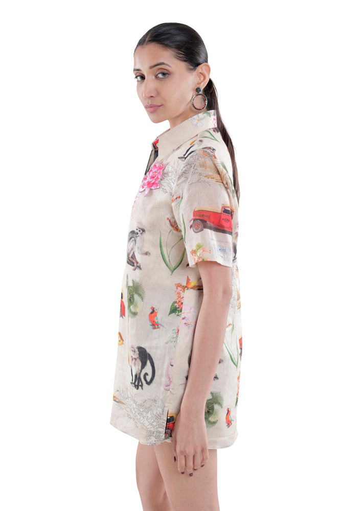 Fauna Printed Short Sleeve Shirt
