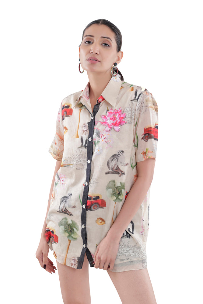 Fauna Printed Short Sleeve Shirt