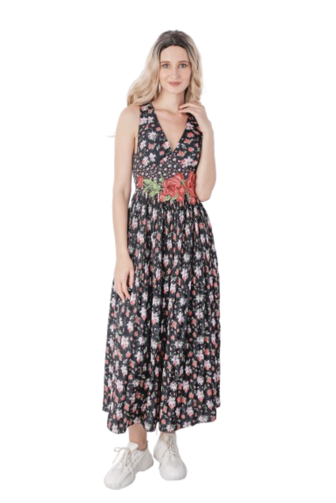 Floral Printed Midi Dress