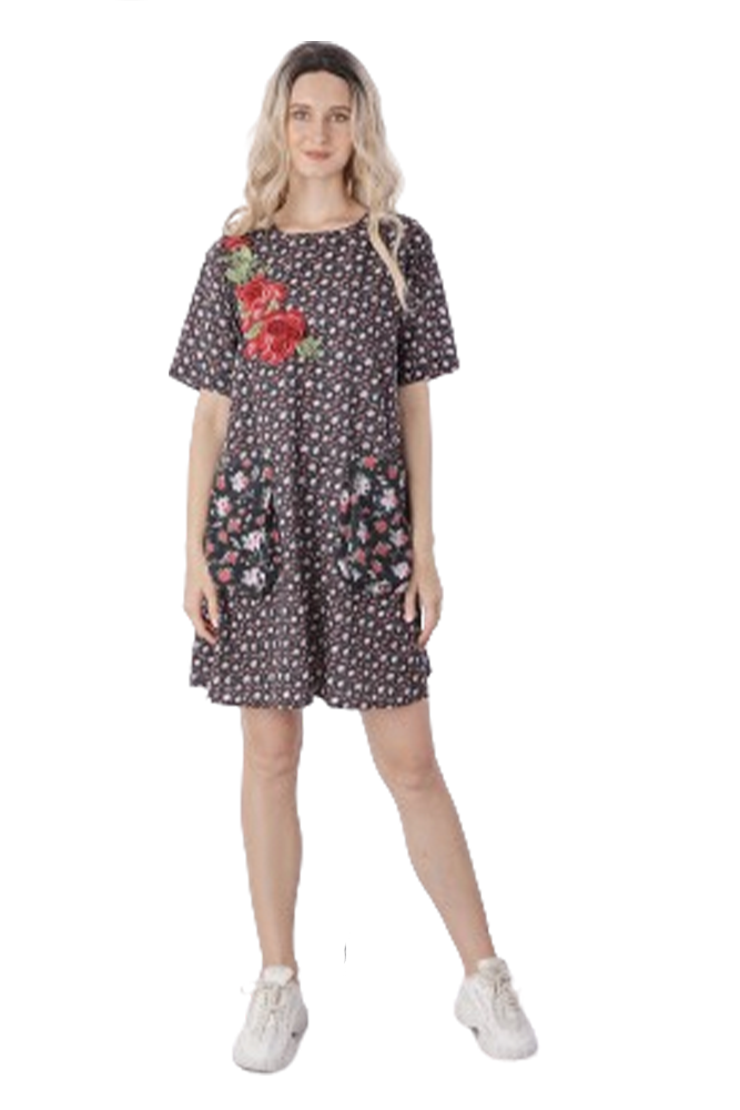 Floral Printed Short Dress