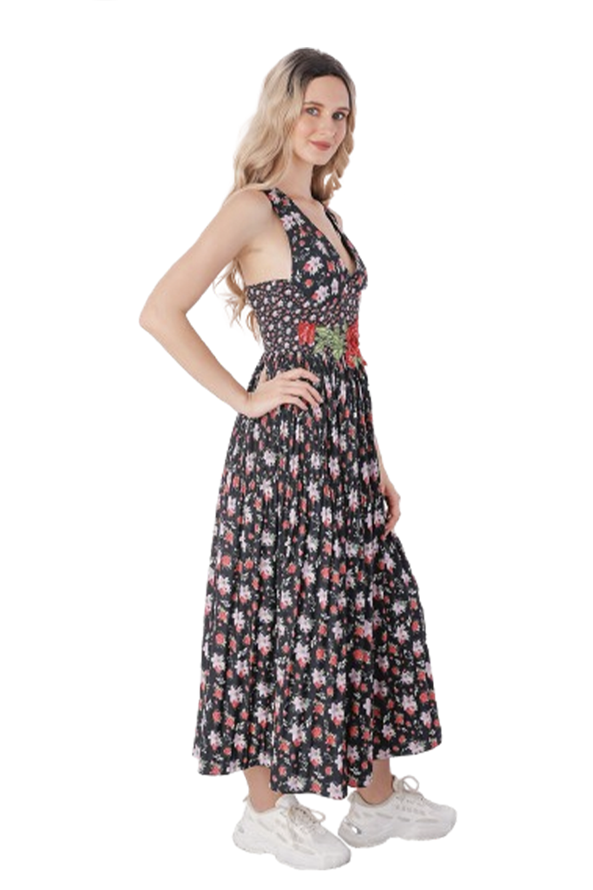 Floral Printed Midi Dress