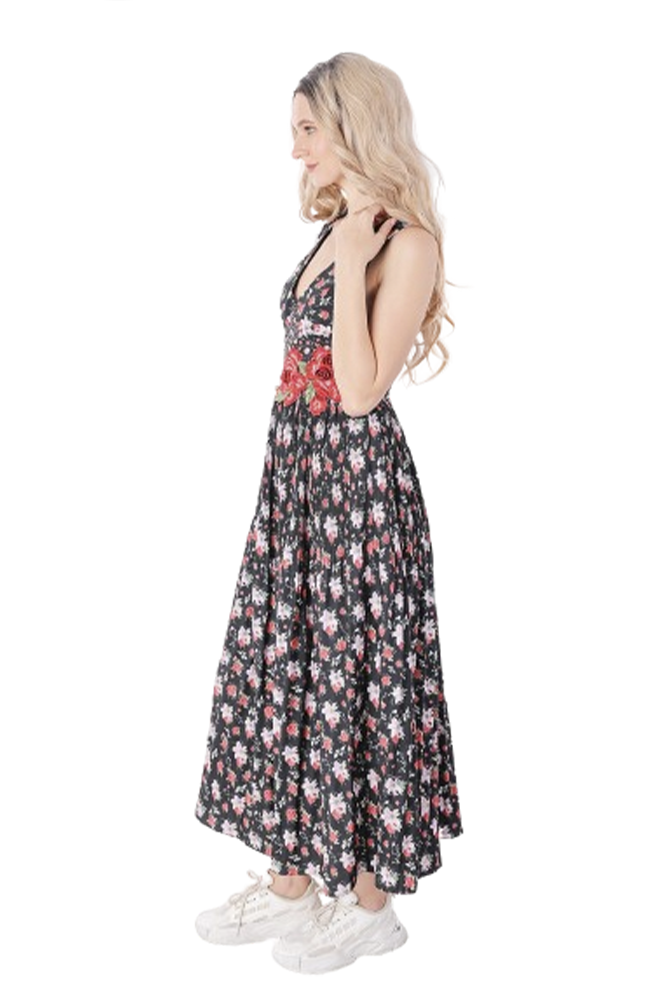 Floral Printed Midi Dress