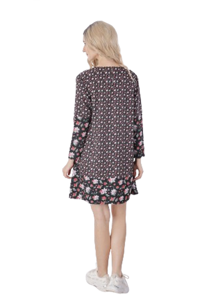 Floral Printed Shirt Dress