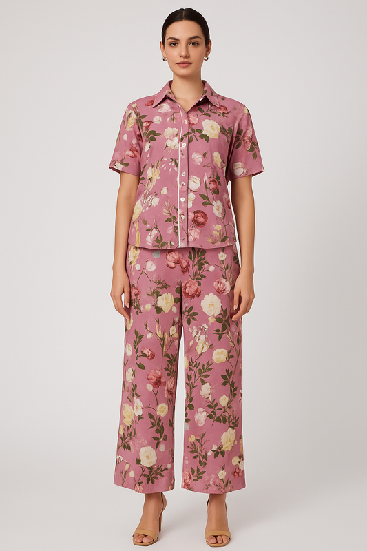 Azalea Printed Short Sleeve Shirt