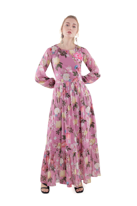 Azalea Printed Maxi Dress