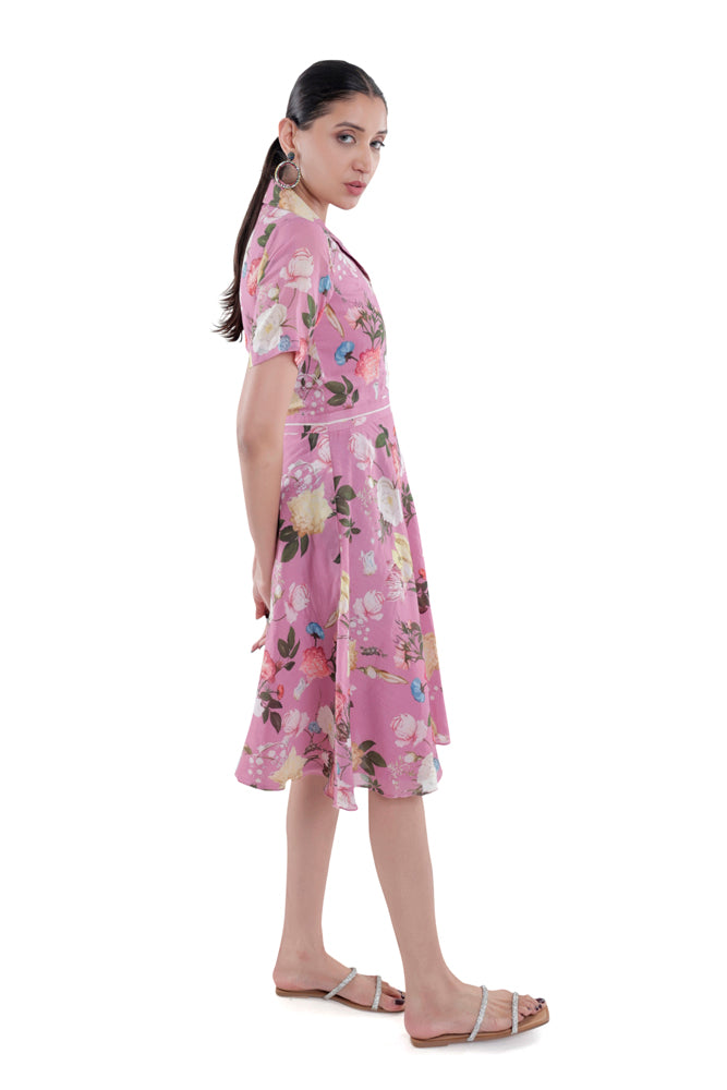 Azalea Printed Midi Dress