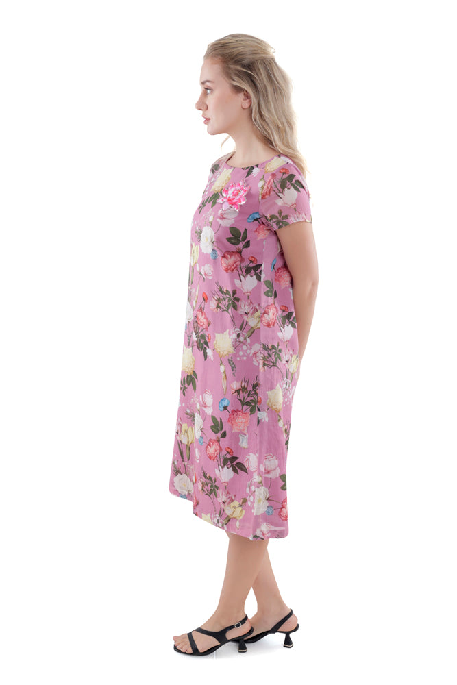 Azalea Printed Straight Cut Dress