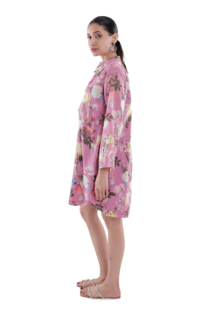 Azalea Printed Overlap Dress