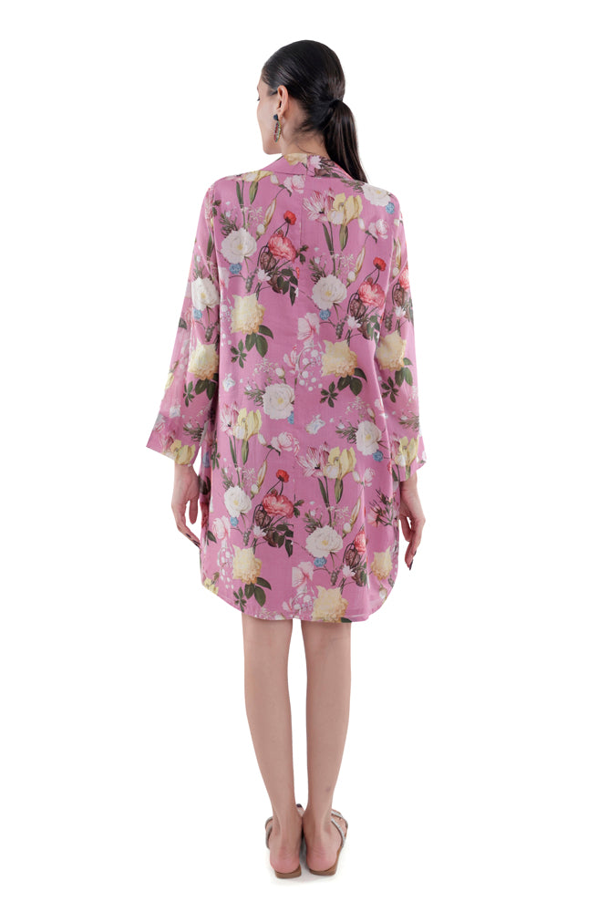 Azalea Printed Overlap Dress