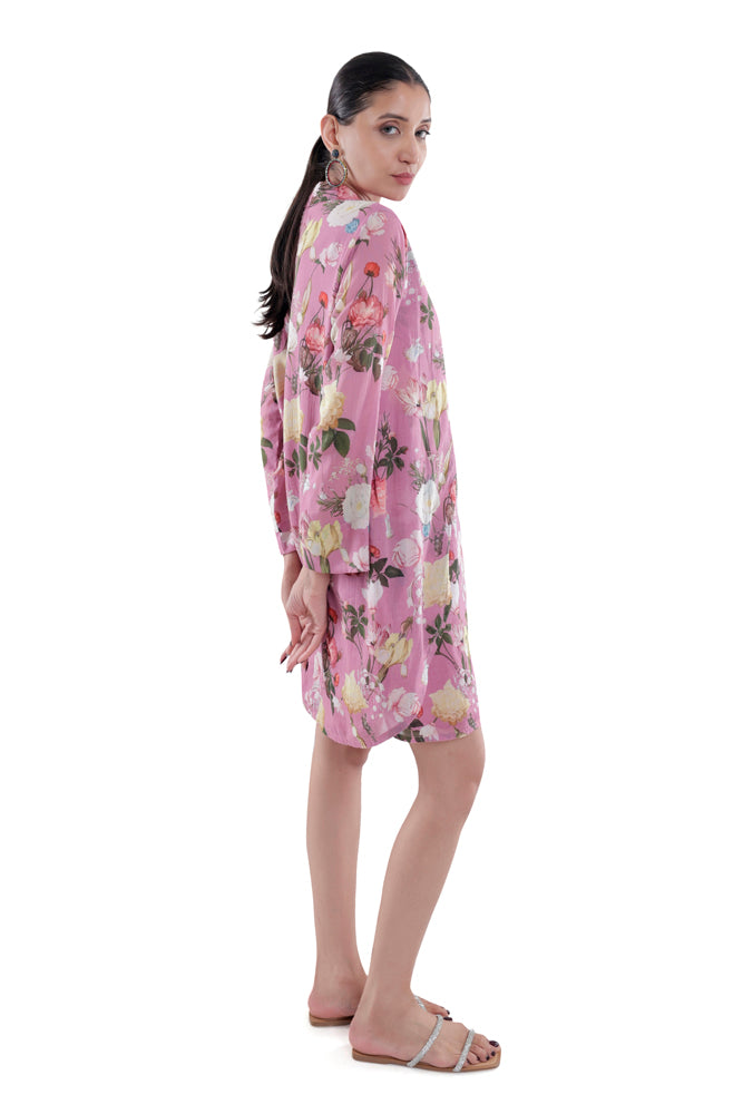 Azalea Printed Overlap Dress