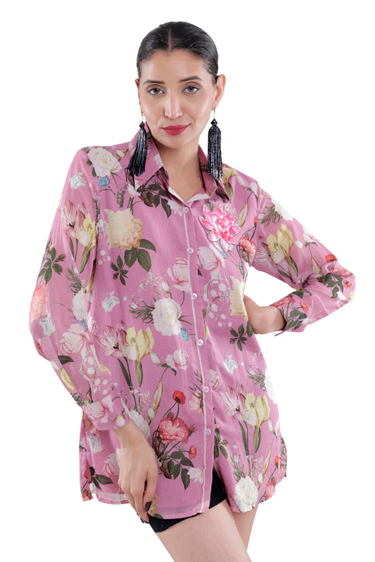 Azalea Printed Shirt